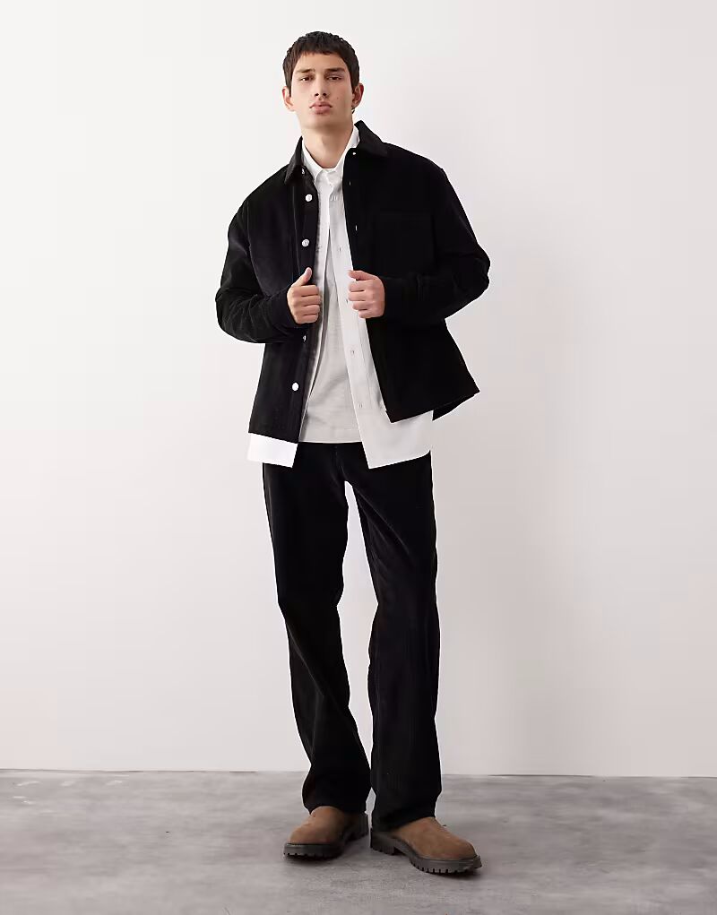 Свободная рубашка из толстого вельвета черного цвета Asos Collective
Свободная рубашка из толстого вельвета черного цвета Asos Collective