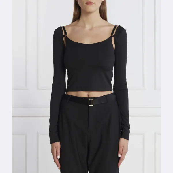 Узкая блузка Calvin Klein, черный 
Узкая блузка Calvin Klein, черный