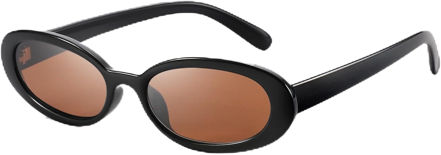 Солнцезащитные очки DANAMY для женщин и мужчин, ретро-очки овальной формы, модные маленькие овальные солнцезащитные очки в стиле 90-х, винтажные очки для вождения, Black Frame-brown Lens
Солнцезащитные очки DANAMY для женщин и мужчин, ретро-очки овальной формы, модные маленькие овальные солнцезащитные очки в стиле 90-х, винтажные очки для вождения, Black Frame-brown Lens