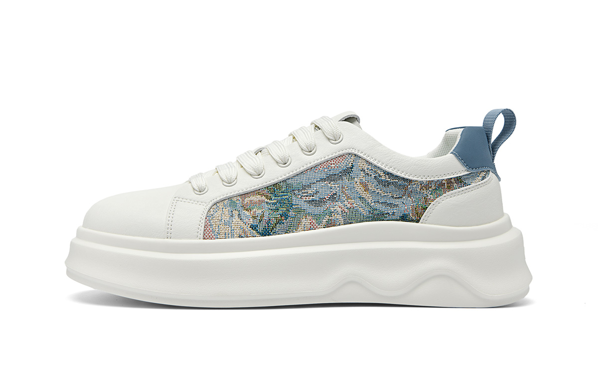 HLA Мужские низкие скейтбордские кроссовки бело-синие, цвет White Blue
HLA Мужские низкие скейтбордские кроссовки бело-синие, цвет White Blue