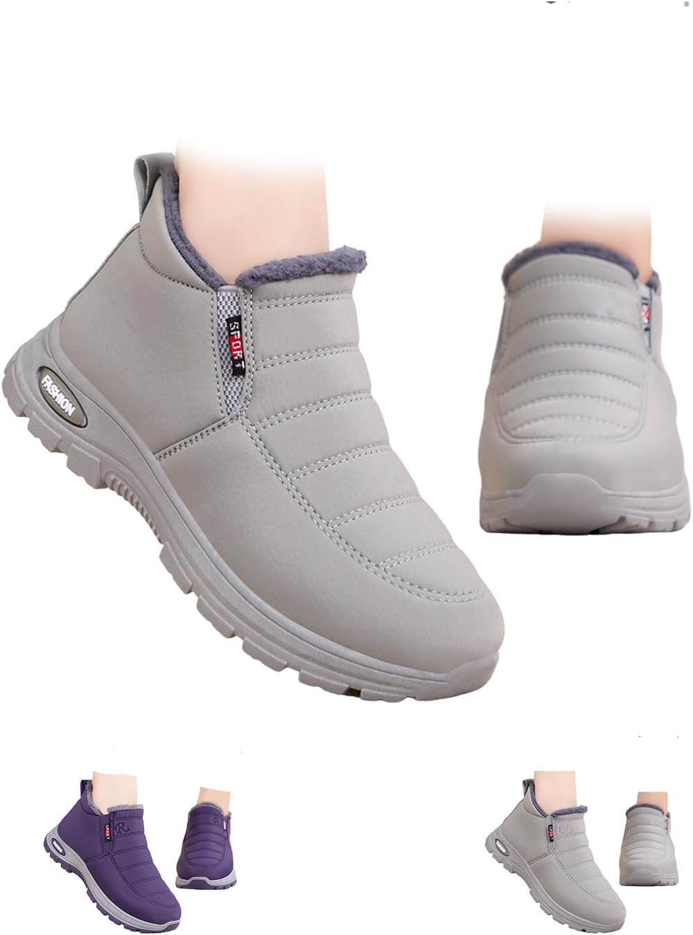 Мужские и женские зимние ботинки с флисовой подкладкой - теплые зимние ботильоны на каждый день, легкие с пушистой подкладкой и поддержкой свода стопы, водонепроницаемые для прогулок на открытом воздухе Generic, серый
Мужские и женские зимние ботинки с флисовой подкладкой - теплые зимние ботильоны на каждый день, легкие с пушистой подкладкой и поддержкой свода стопы, водонепроницаемые для прогулок на открытом воздухе Generic, серый