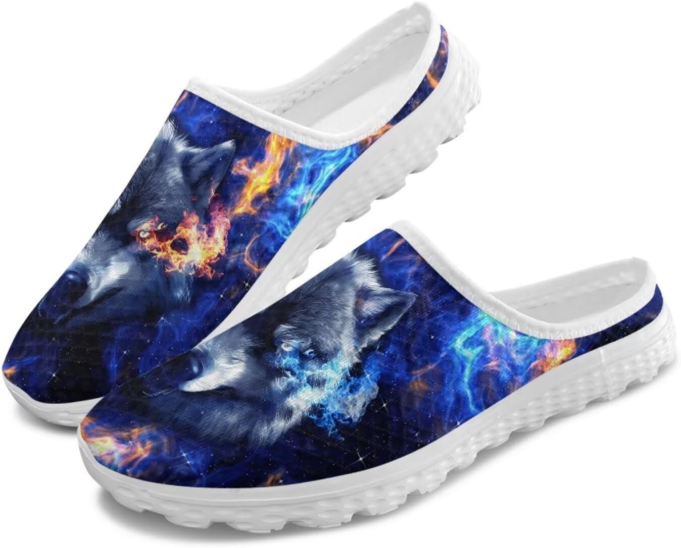 Женские кроссовки Tomeusey на шнуровке без задника, с полусеткой, легкие, дышащие, повседневные для прогулок, Wolf Flame Print
Женские кроссовки Tomeusey на шнуровке без задника, с полусеткой, легкие, дышащие, повседневные для прогулок, Wolf Flame Print