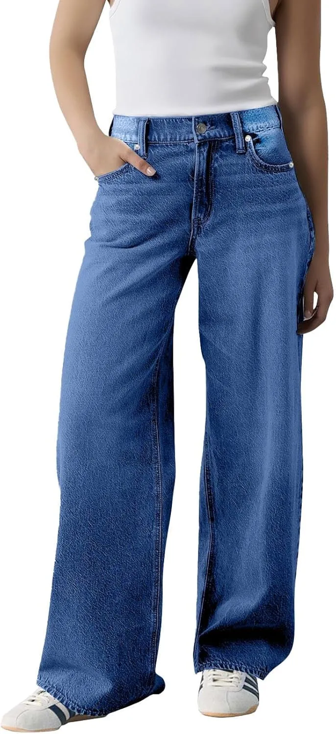 Джинсы женские High Waisted Wide Leg с расслабленным кроем и классической отделкой LCMTWX
Джинсы женские High Waisted Wide Leg с расслабленным кроем и классической отделкой LCMTWX