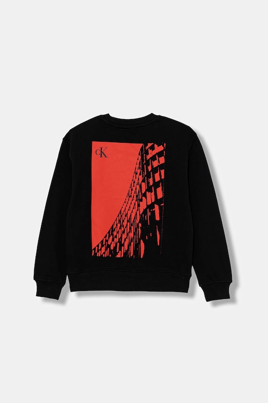 Детская хлопковая толстовка Calvin Klein Jeans, черный
Детская хлопковая толстовка Calvin Klein Jeans, черный