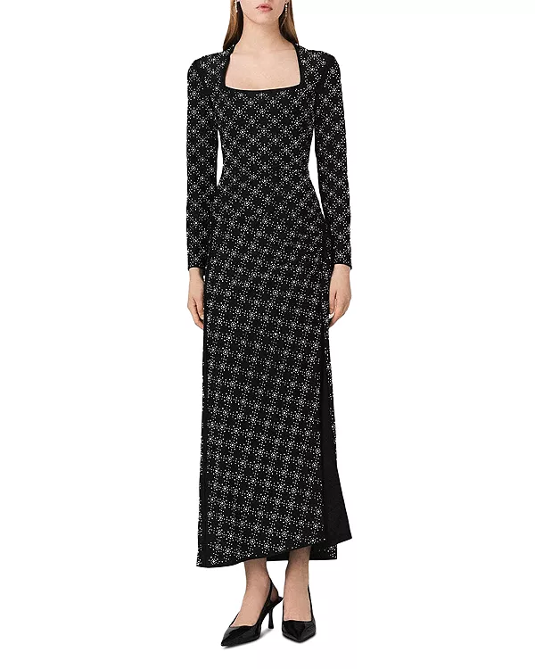 Макси-Платье Roseperla со стразами и жемчугом Maje, черный
Макси-Платье Roseperla со стразами и жемчугом Maje, черный