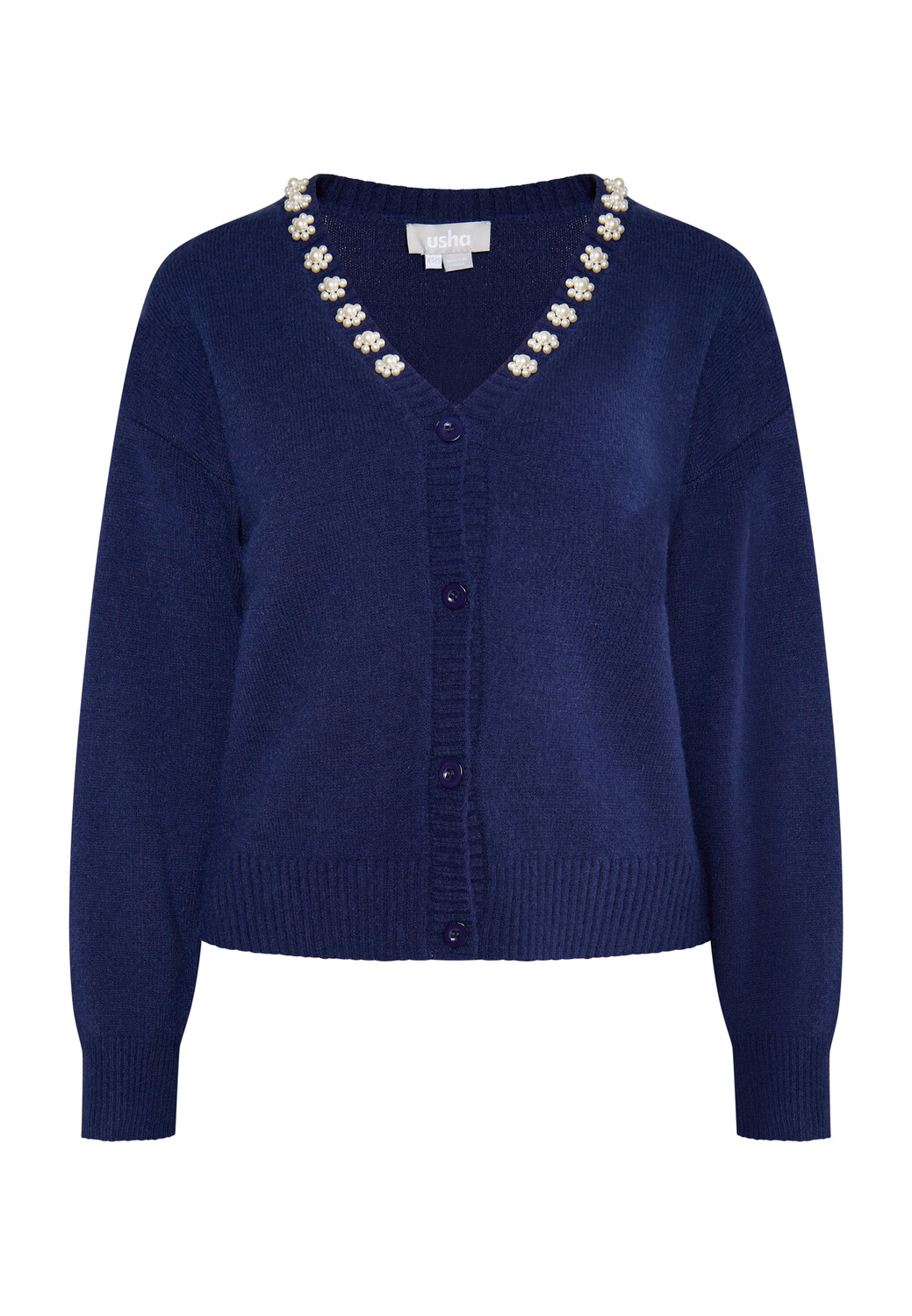 Толстовка Usha Cardigan Mit Perlen, морской
Толстовка Usha Cardigan Mit Perlen, морской