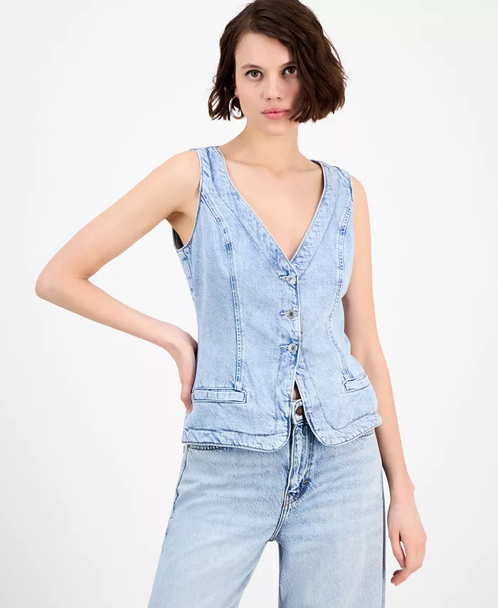 Женский джинсовый жилет Riva GUESS, синий
Женский джинсовый жилет Riva GUESS, синий