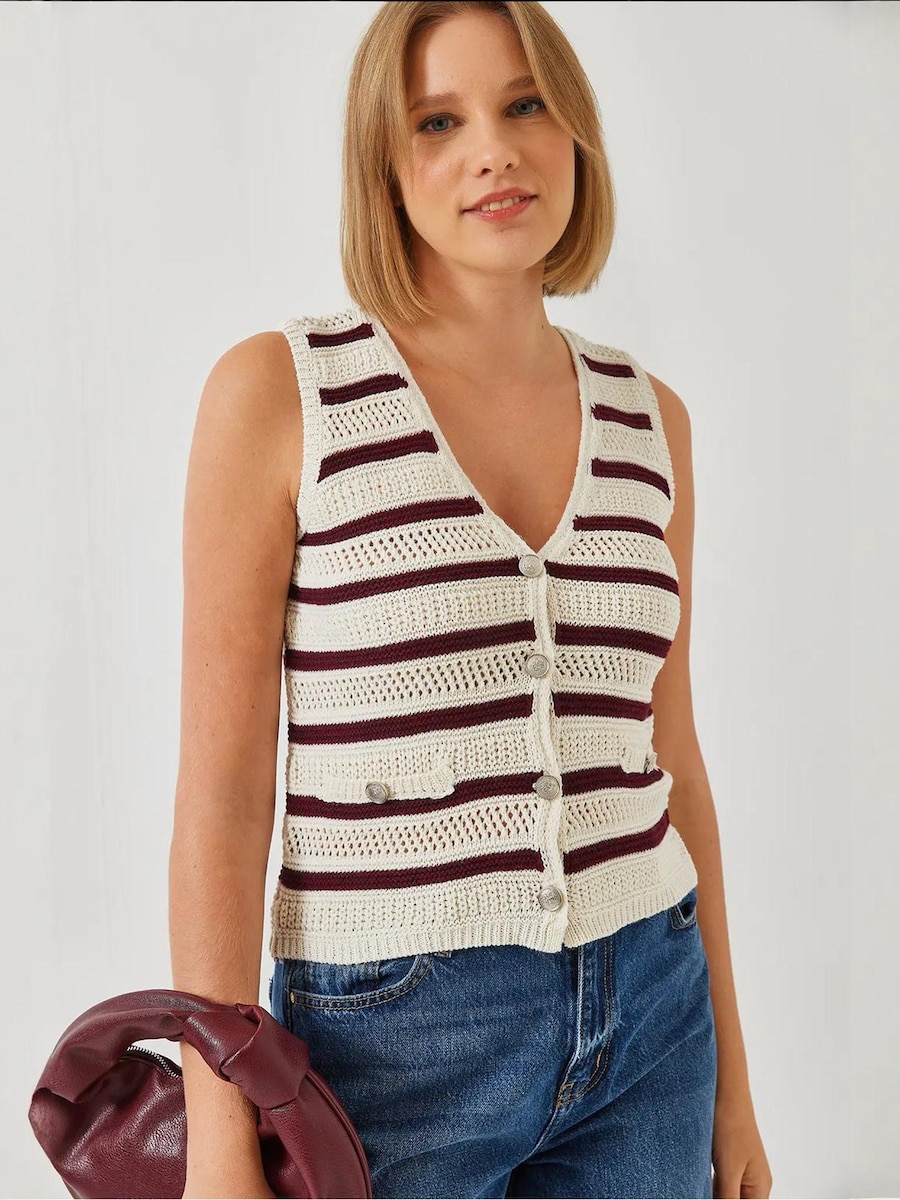 Вязаный жилет Bianco Lucci, слоновая кость
Вязаный жилет Bianco Lucci, слоновая кость