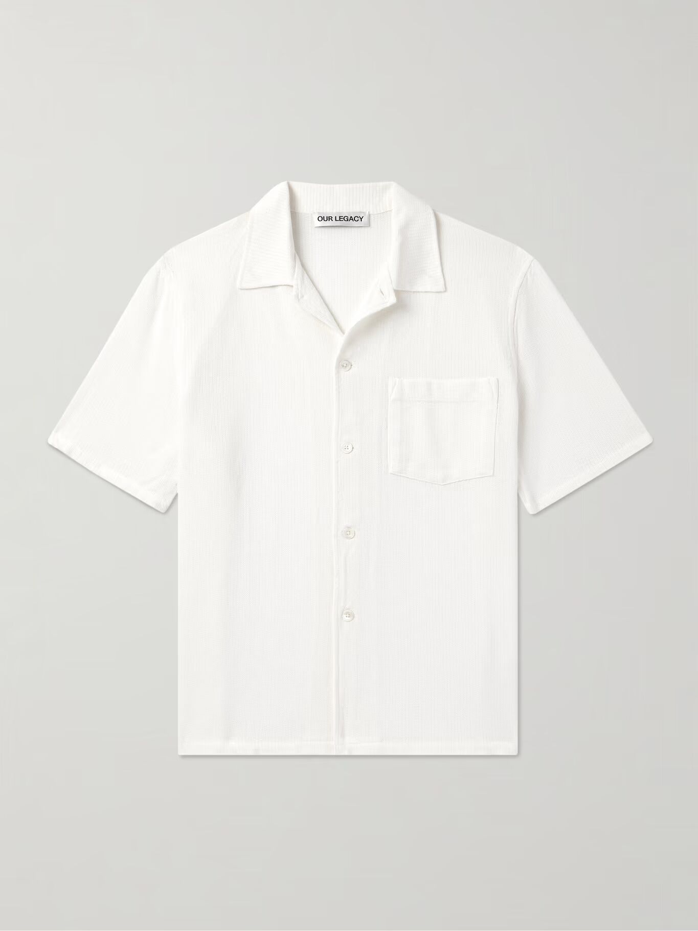 Рубашка из хлопка с воротником-стойкой OUR LEGACY, белый
Рубашка из хлопка с воротником-стойкой OUR LEGACY, белый