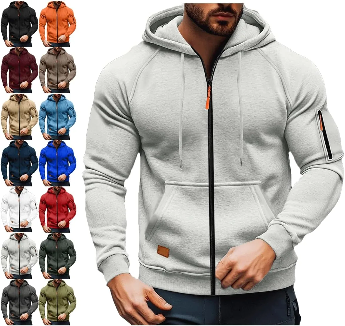 Толстовка с капюшоном Tactical для мужчин, Plus Size, с карманами и молнией
Толстовка с капюшоном Tactical для мужчин, Plus Size, с карманами и молнией