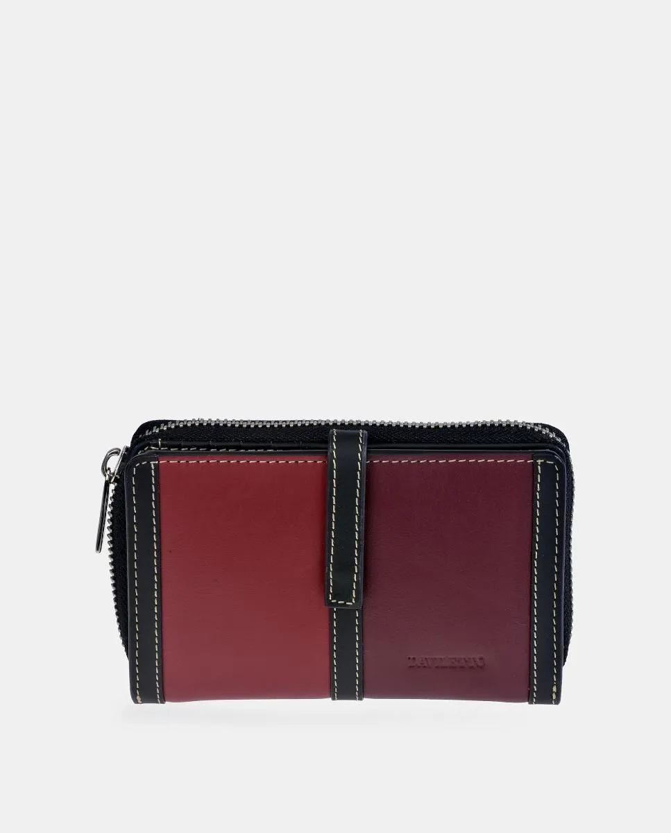 Большой женский кошелек из трехцветной кожи Daviletto
Большой женский кошелек из трехцветной кожи Daviletto
