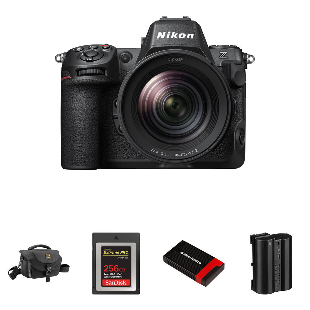 Беззеркальная камера Nikon Z8 Mirrorless Camera with 24-120mm f/4 Lens and
Беззеркальная камера Nikon Z8 Mirrorless Camera with 24-120mm f/4 Lens and