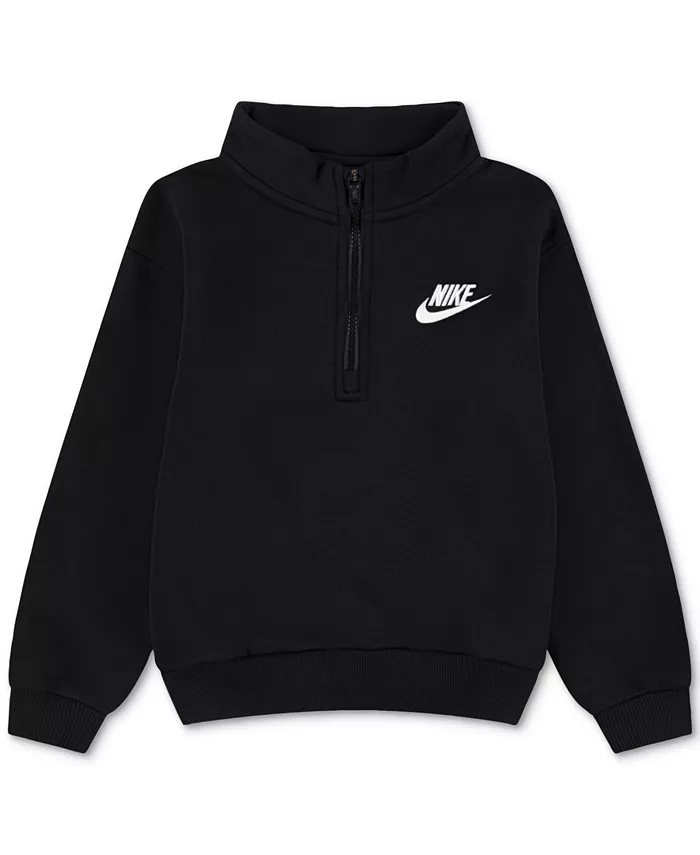 Толстовка Toddler & Little Kids Neutral Quarter-Zip Long-Sleeve Top Nike, черный
Толстовка Toddler & Little Kids Neutral Quarter-Zip Long-Sleeve Top Nike, черный