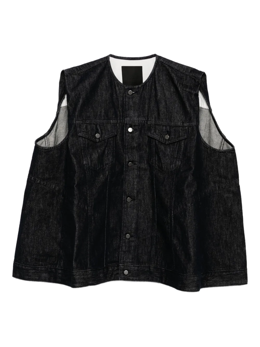 Жилет оверсайз длины миди JNBY, синий 
Жилет оверсайз длины миди JNBY, синий