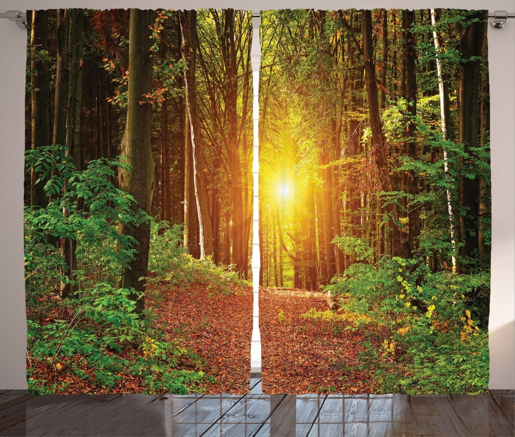 ABAKUHAUS Лесная деревенская штора, Pathway to Timber, Универсальные ленточные шторы для гостиной с петлями и крючками, 280 x 175 см, Зеленый Коричневый Коричневый
ABAKUHAUS Лесная деревенская штора, Pathway to Timber, Универсальные ленточные шторы для гостиной с петлями и крючками, 280 x 175 см, Зеленый Коричневый Коричневый