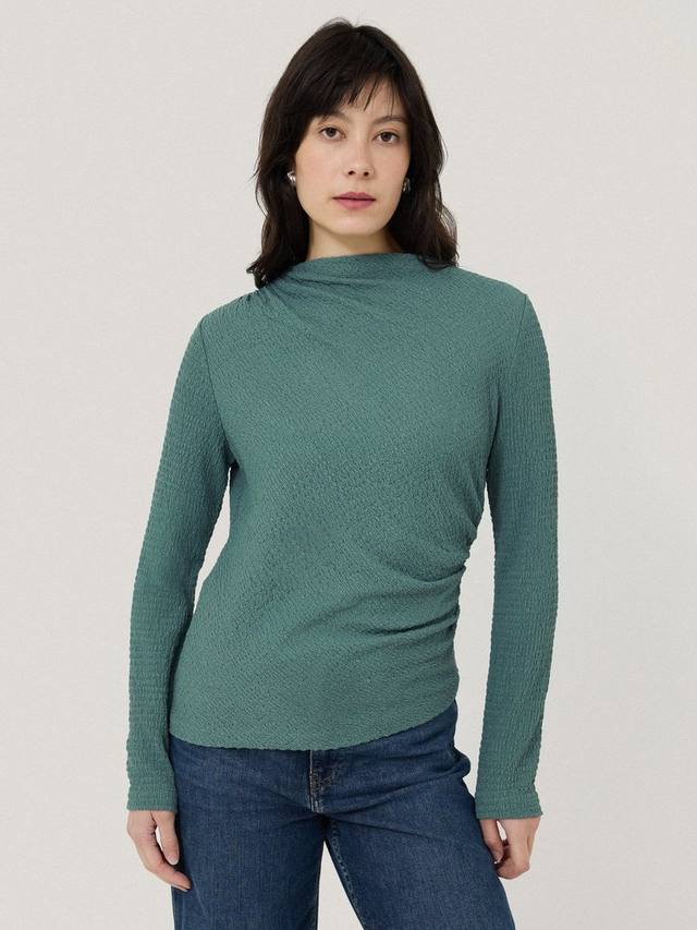 Драпированный топ из гофрированного джерси Jigsaw, средний синий
Драпированный топ из гофрированного джерси Jigsaw, средний синий