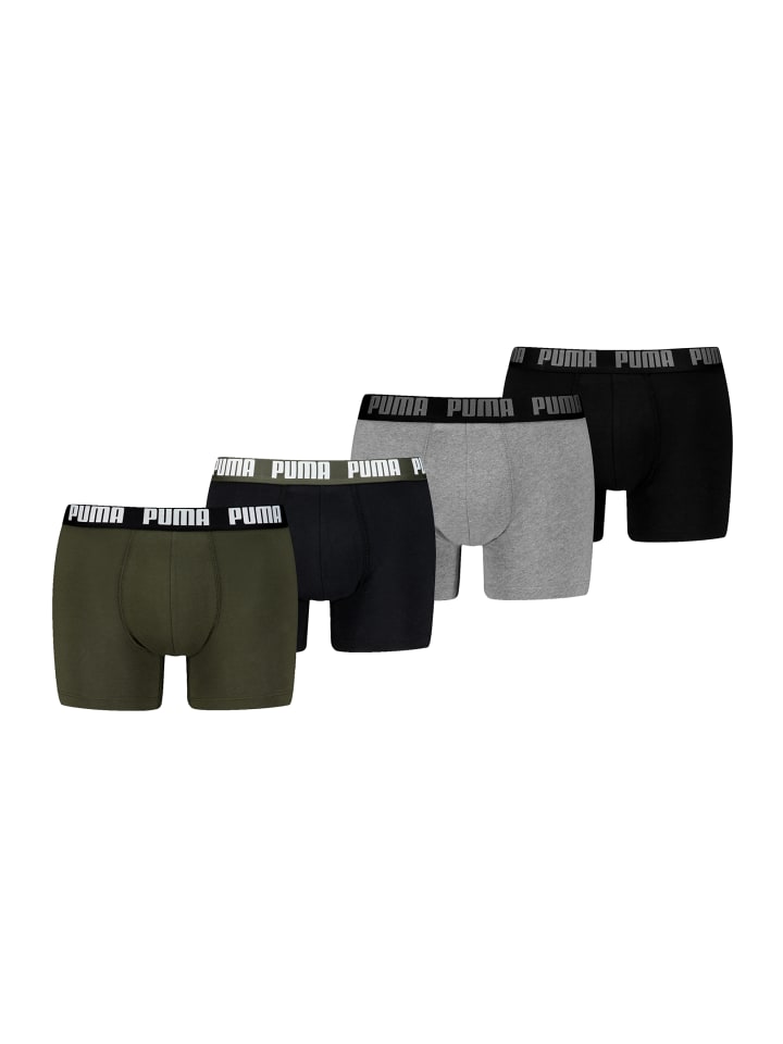 Боксерские шорты PUMA MEN EVERYDAY BASIC BOXERS 2P в черно-зелено-сером цвете
Боксерские шорты PUMA MEN EVERYDAY BASIC BOXERS 2P в черно-зелено-сером цвете