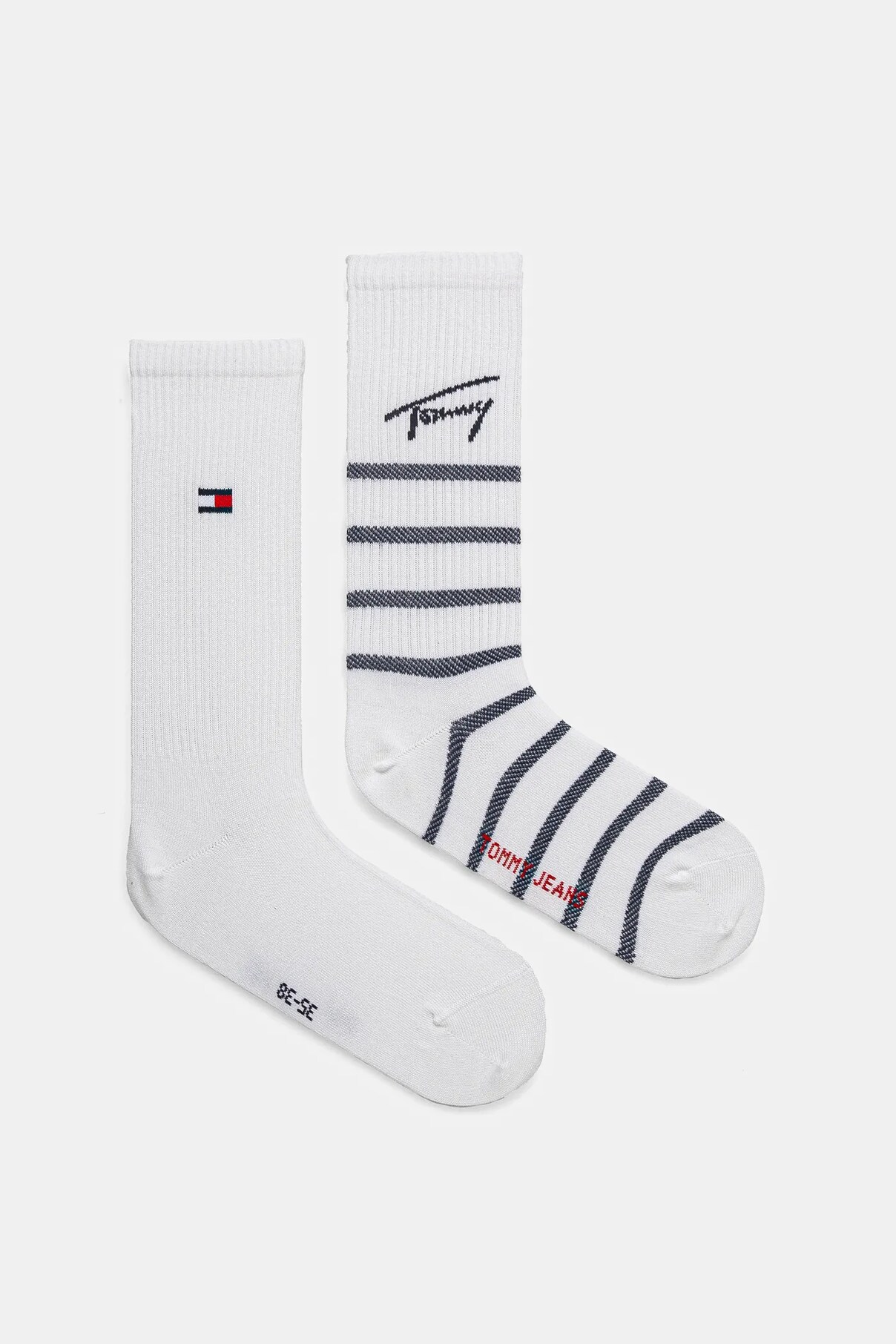 Носки 2 шт. в упаковке Tommy Jeans, белый 
Носки 2 шт. в упаковке Tommy Jeans, белый