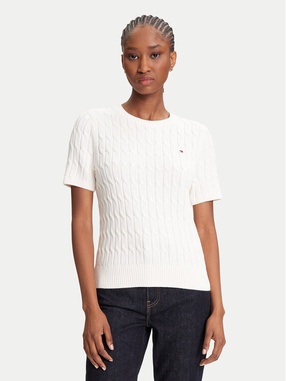 Свитер обычного кроя WW0WW45656 Tommy Hilfiger, экрю 
Свитер обычного кроя WW0WW45656 Tommy Hilfiger, экрю