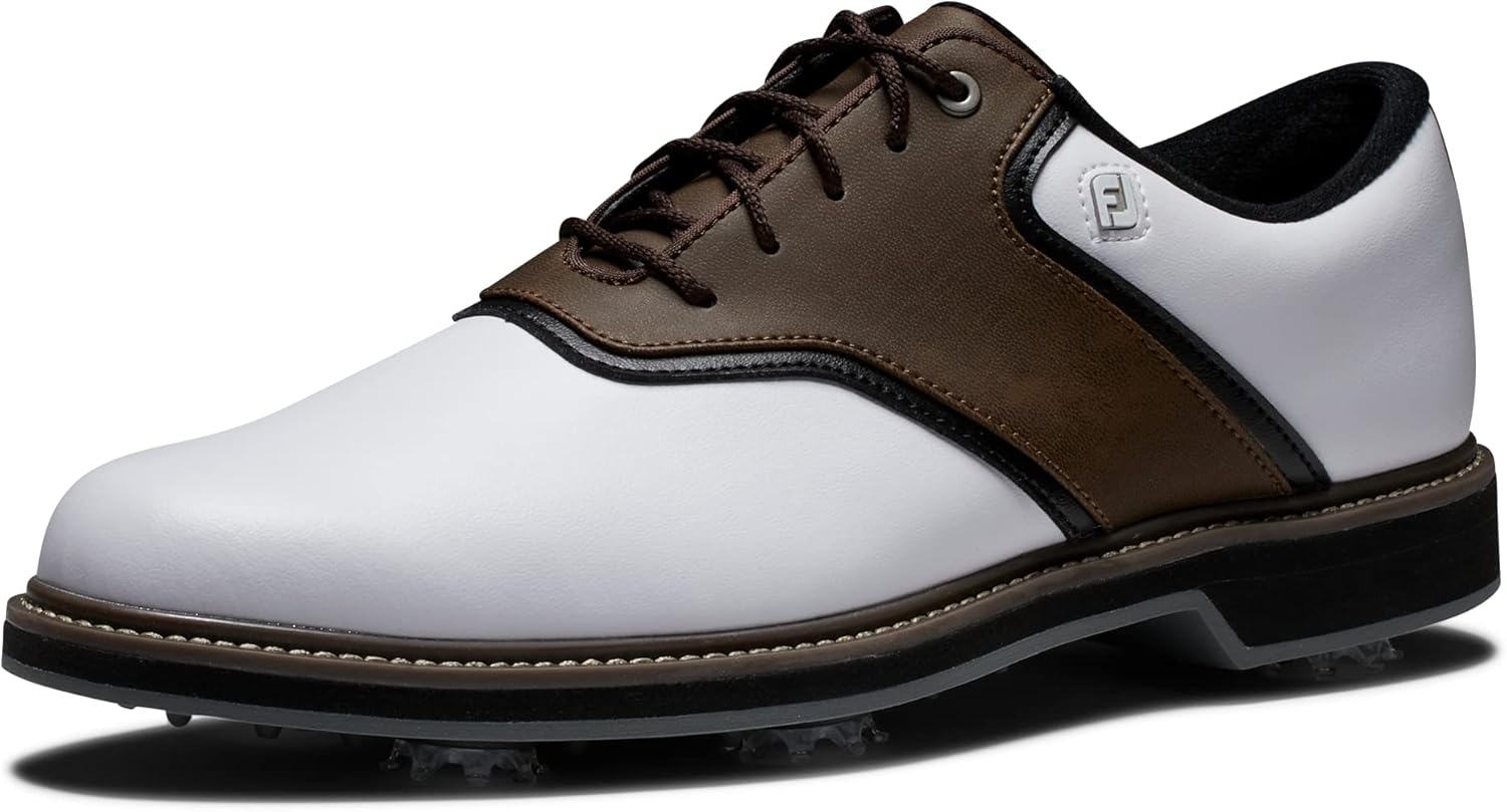 Мужские гольф-кроссовки FootJoy FJ Originals, белый/коричневый
Мужские гольф-кроссовки FootJoy FJ Originals, белый/коричневый
