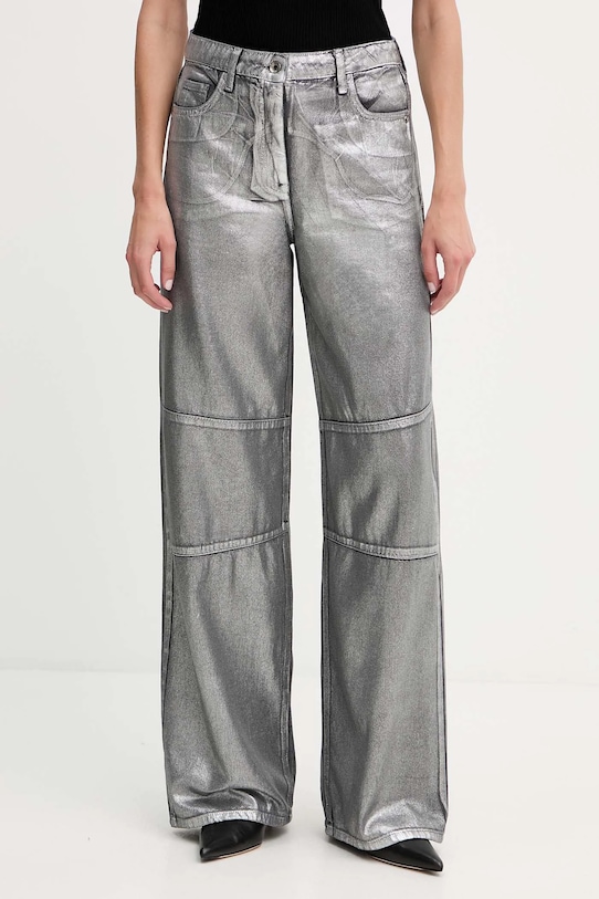 Хлопковые брюки Patrizia Pepe, серебряный
Хлопковые брюки Patrizia Pepe, серебряный