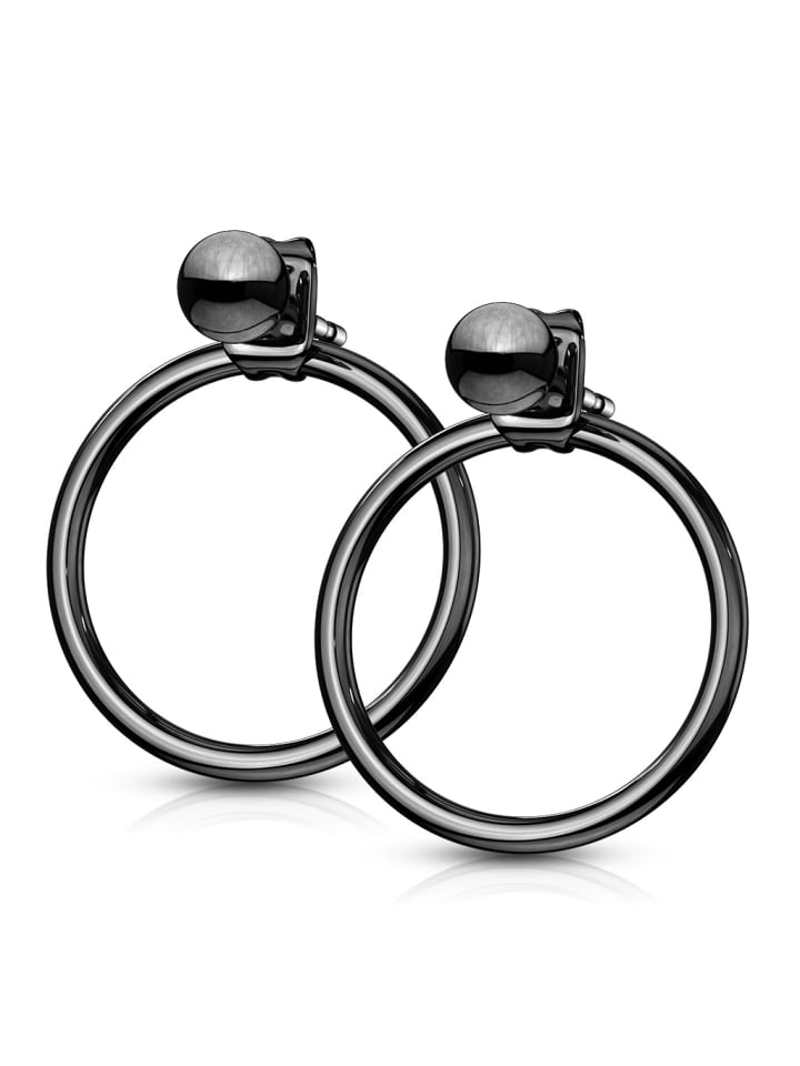 Bungsa Черные серьги-гвоздики
Bungsa Черные серьги-гвоздики