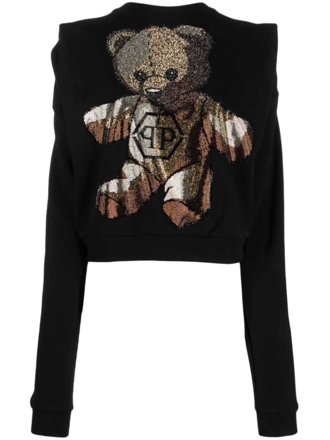 Толстовка с кристаллами Philipp Plein, черный 
Толстовка с кристаллами Philipp Plein, черный