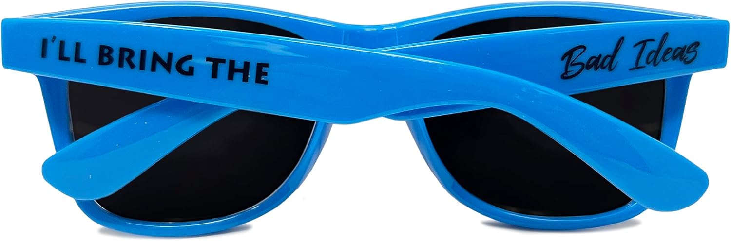 Стильные поляризованные солнцезащитные очки Funky Junque в стиле ретро — защита от УФ-излучения, классические очки унисекс — для девичника, однотонные, в выгодных комплектах, I'll Bring the - Bad Ideas (Aqua)
Стильные поляризованные солнцезащитные очки Funky Junque в стиле ретро — защита от УФ-излучения, классические очки унисекс — для девичника, однотонные, в выгодных комплектах, I'll Bring the - Bad Ideas (Aqua)