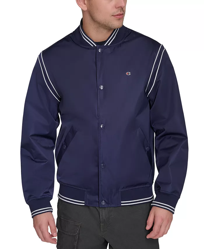 Мужская бомбер в полоску Varsity Champion, синий
Мужская бомбер в полоску Varsity Champion, синий