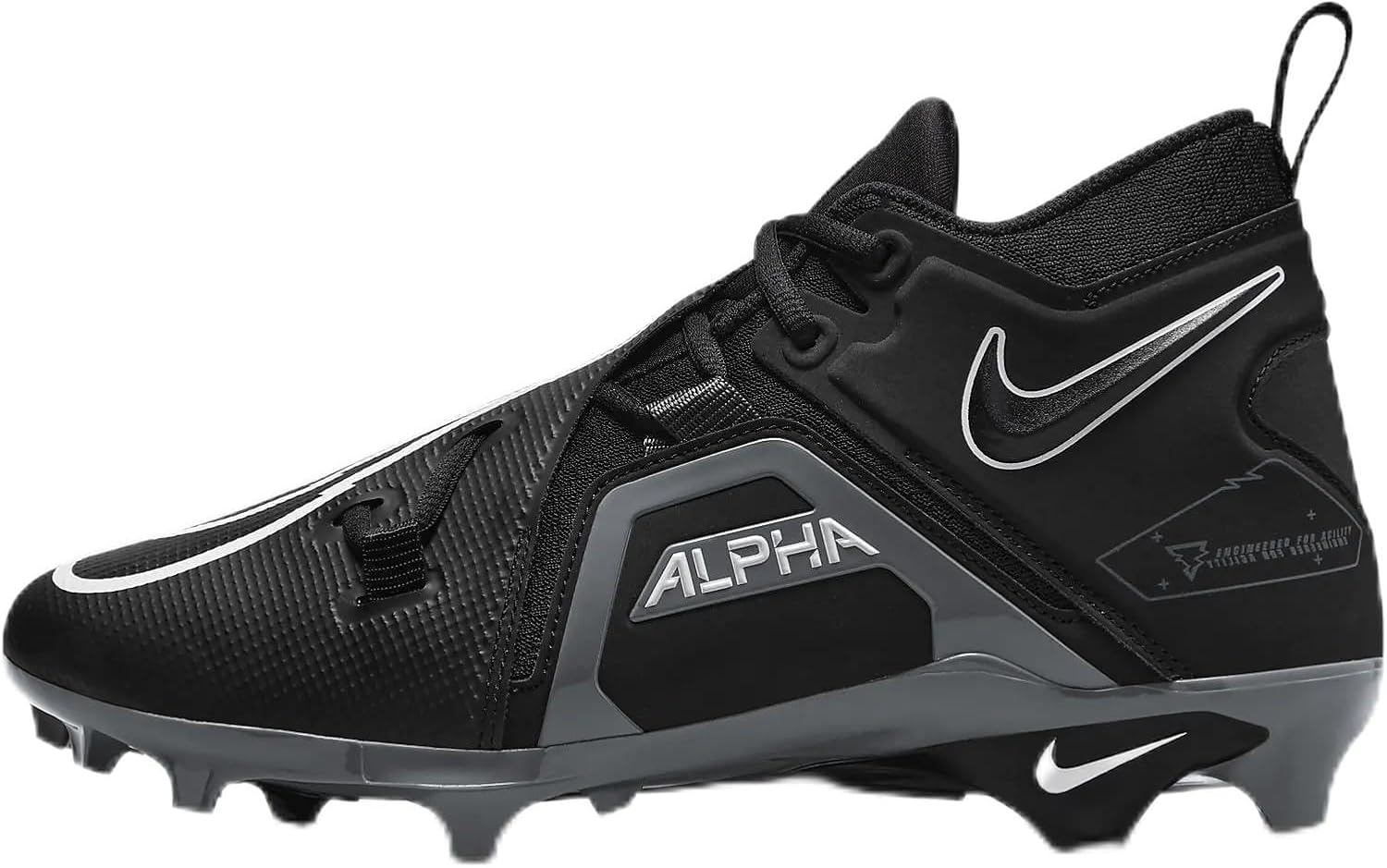 Футбольные бутсы Nike Men's Alpha Menace Pro 3, Black/White-Iron Grey
Футбольные бутсы Nike Men's Alpha Menace Pro 3, Black/White-Iron Grey
