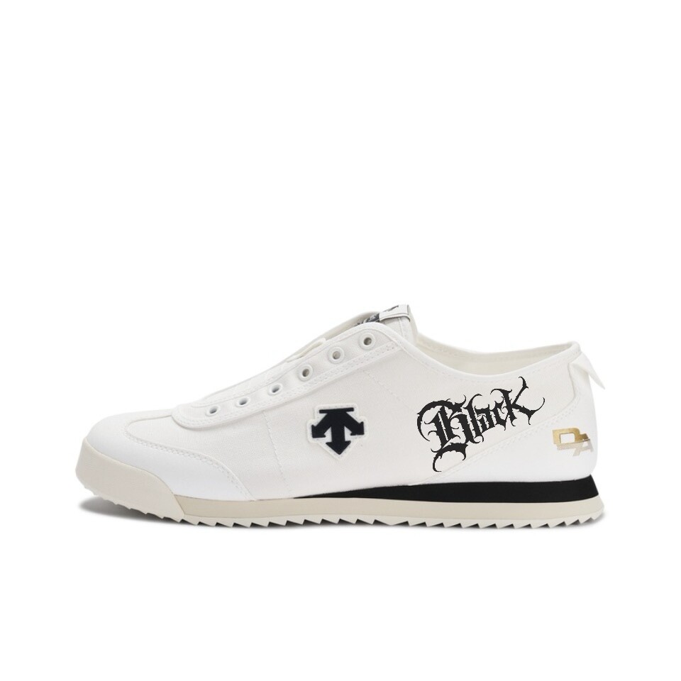 Кроссовки для скейтбординга Chron мужские с низким верхом белый/черный Descente 
Кроссовки для скейтбординга Chron мужские с низким верхом белый/черный Descente