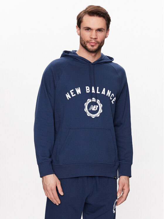 Толстовка свободного кроя New Balance, синий 
Толстовка свободного кроя New Balance, синий