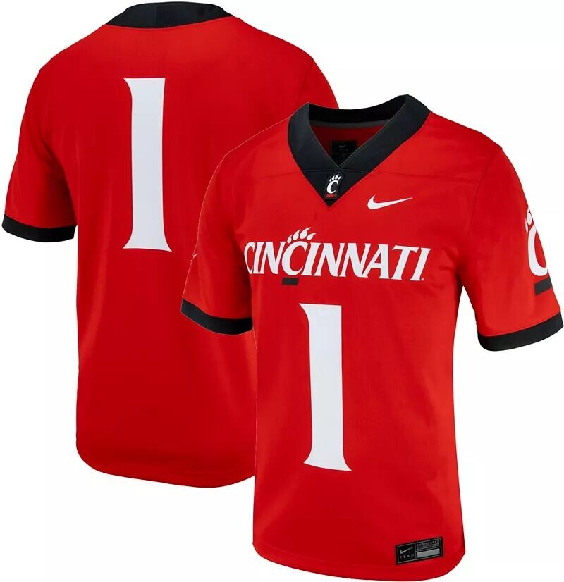 Мужская красная альтернативная футбольная майка Nike Cincinnati Bearcats #1
Мужская красная альтернативная футбольная майка Nike Cincinnati Bearcats #1