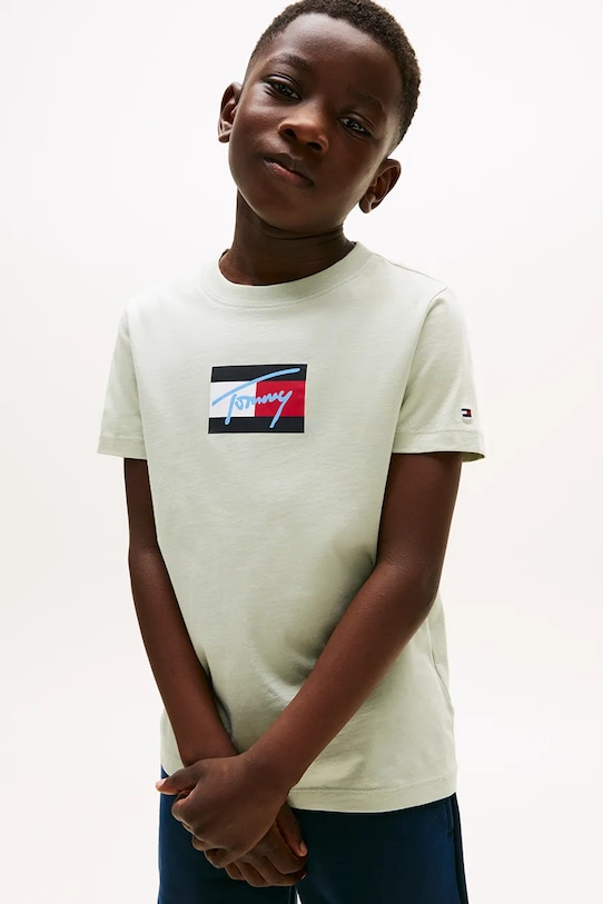 Детская хлопковая футболка Tommy Hilfiger, бежевый
Детская хлопковая футболка Tommy Hilfiger, бежевый