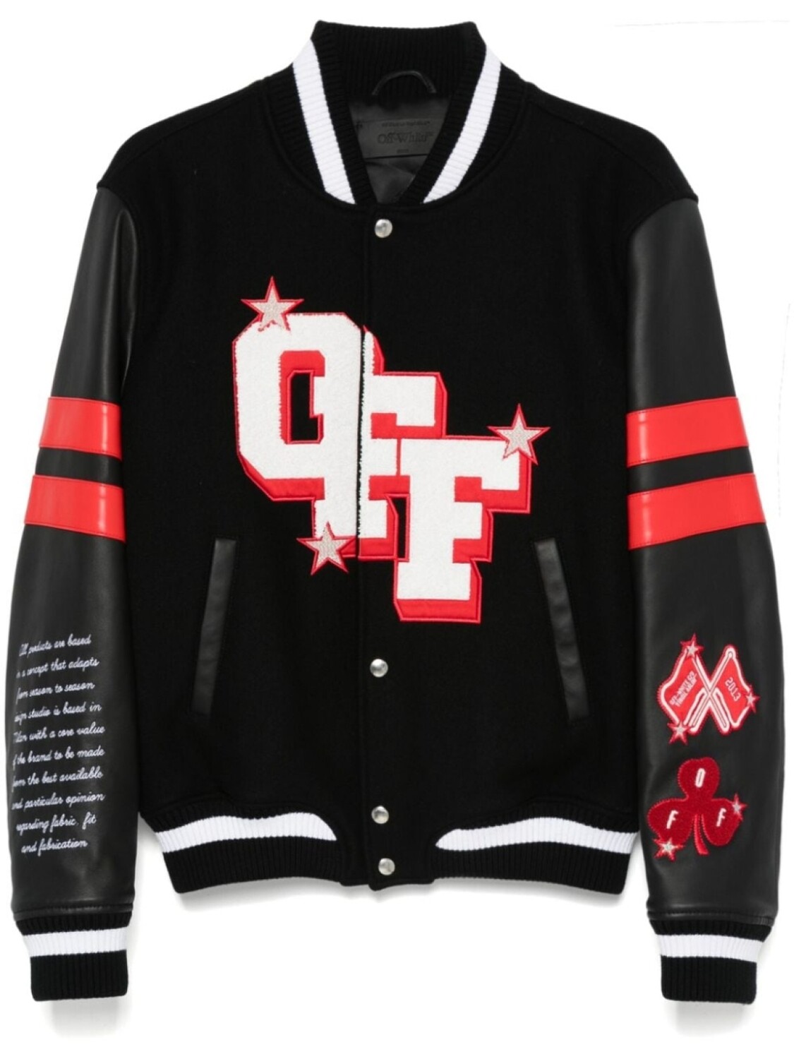 Off-White бомбер Dices Lea, черный
Off-White бомбер Dices Lea, черный