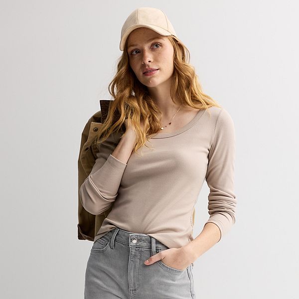 Женская футболка с длинным рукавом и круглым вырезом Sonoma Goods For Life, Mocha Froth
Женская футболка с длинным рукавом и круглым вырезом Sonoma Goods For Life, Mocha Froth