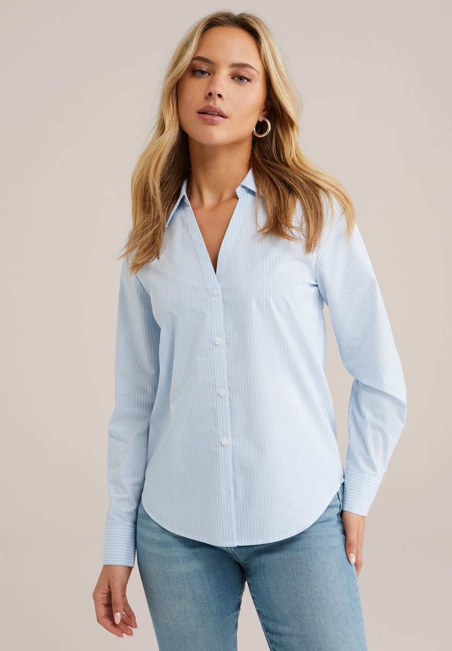 Блуза WE Fashion Button-down blouse, Light Blue
Блуза WE Fashion Button-down blouse, Light Blue