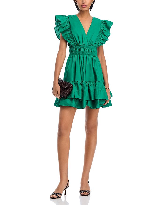 Мини-платье с расклешенными рукавами - эксклюзив AQUA, зеленый
Мини-платье с расклешенными рукавами - эксклюзив AQUA, зеленый