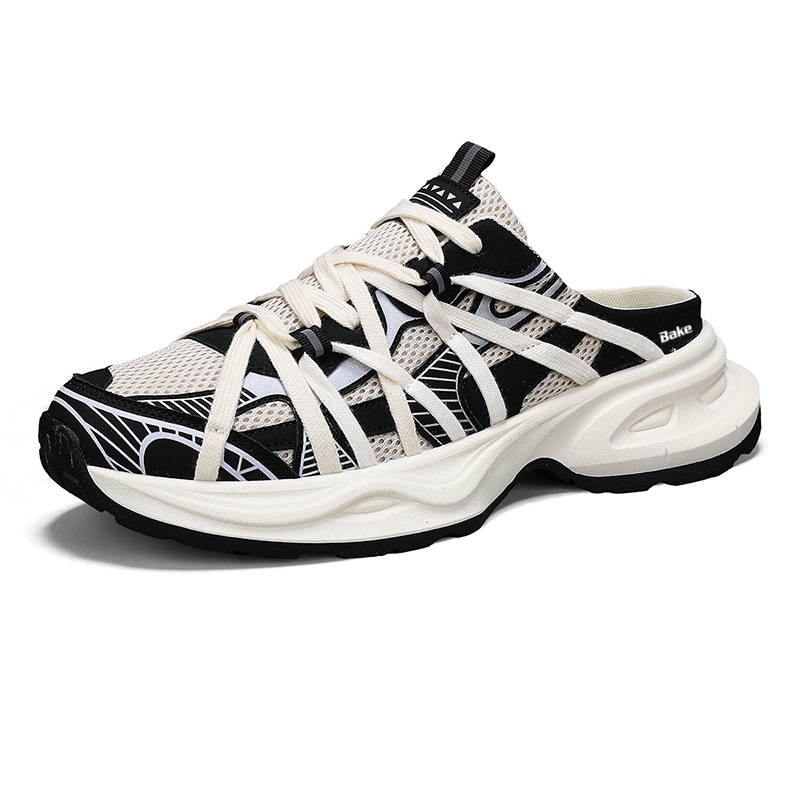 BAKE Мужские противоскользящие закрытые тапочки устойчивые к истиранию бежево-черные, цвет Beige Black
BAKE Мужские противоскользящие закрытые тапочки устойчивые к истиранию бежево-черные, цвет Beige Black