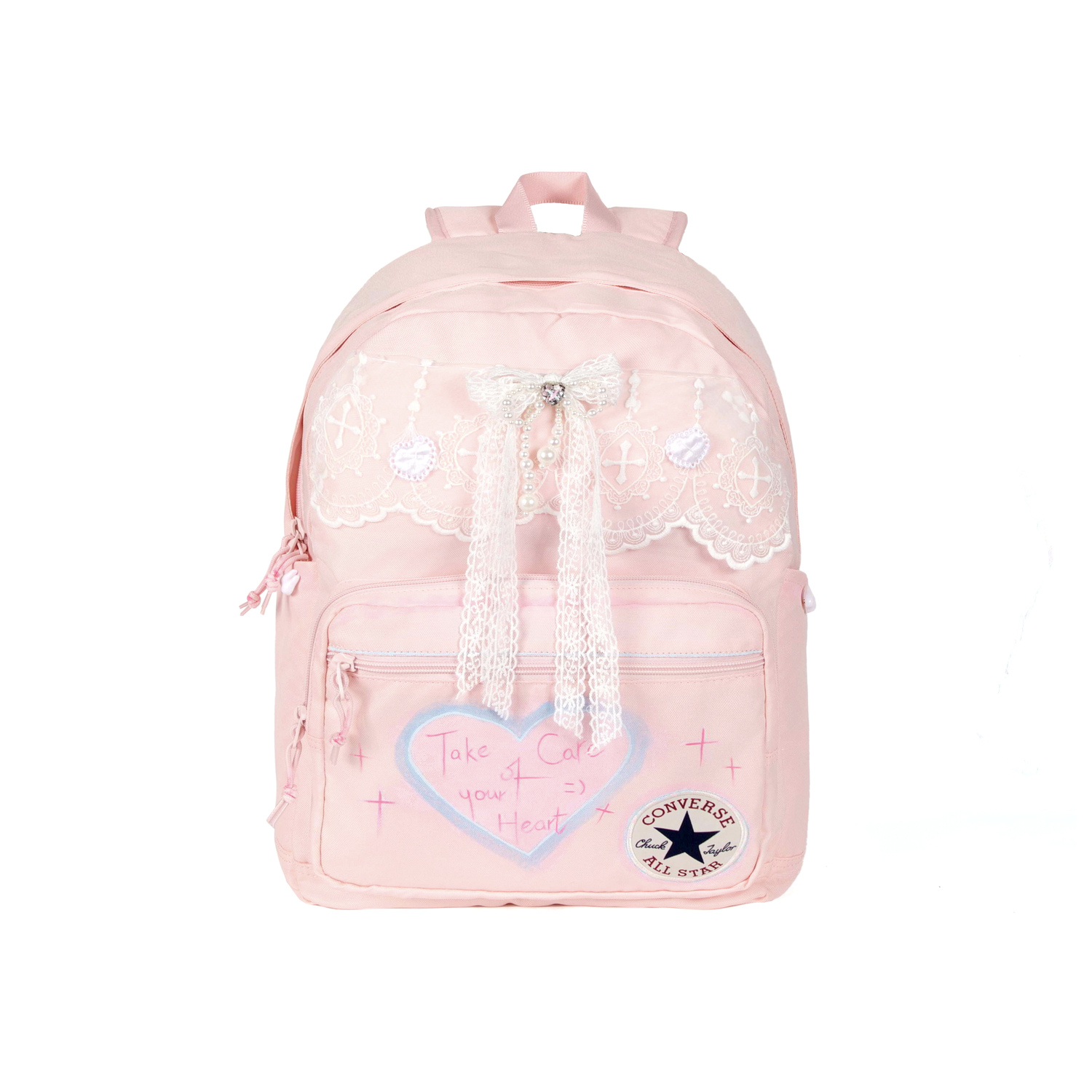 Рюкзак из полиэстера Converse розовый женский
Рюкзак из полиэстера Converse розовый женский