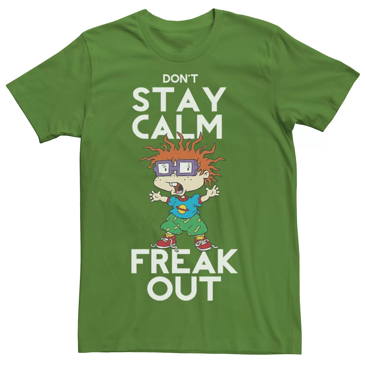 Мужская футболка Rugrats Chuckie Don't Stay Calm Freak Out с рисунком Nickelodeon 
Мужская футболка Rugrats Chuckie Don't Stay Calm Freak Out с рисунком Nickelodeon