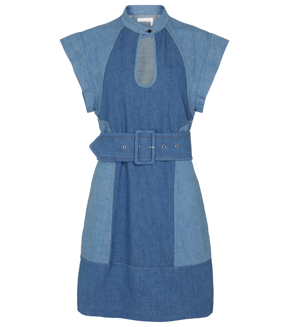 Мини-платье из денима с поясом Chloé, Denim
Мини-платье из денима с поясом Chloé, Denim
