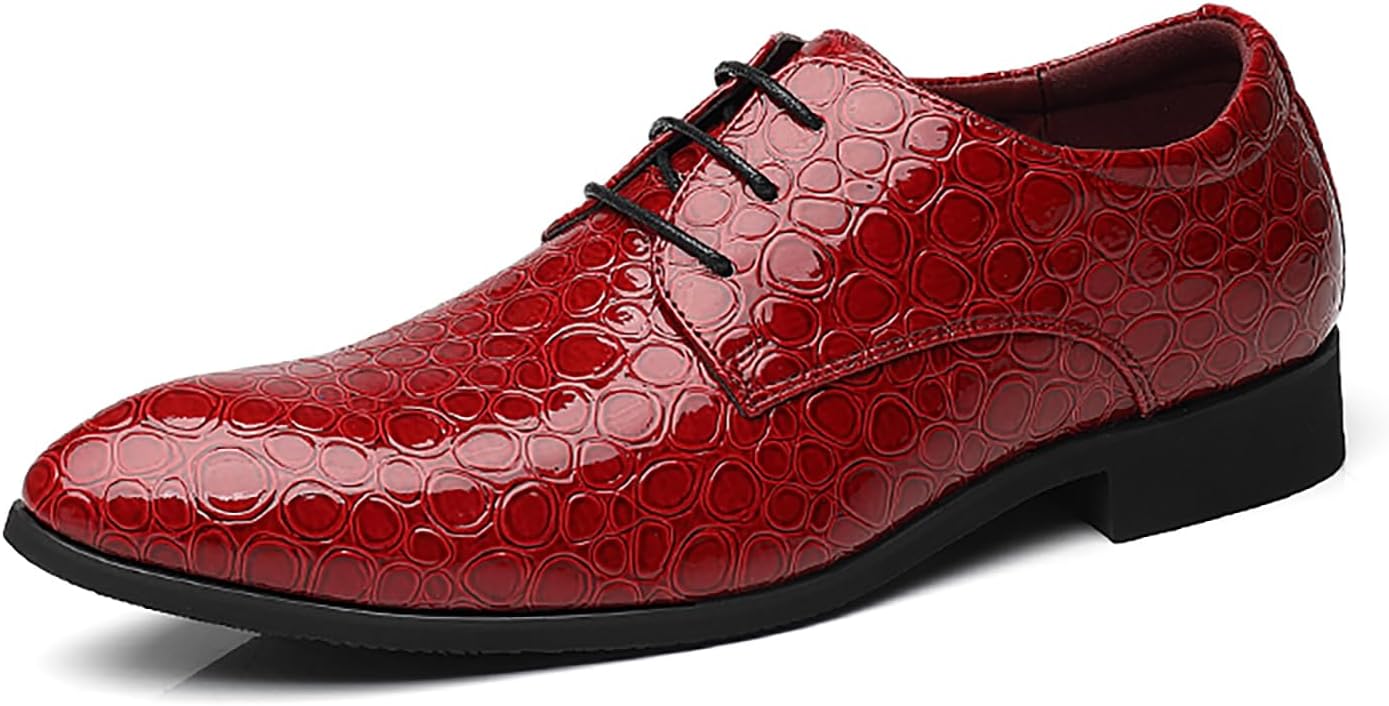 Мужские лаковые туфли дерби из искусственной кожи с закрытым носком, классические туфли для мужчин Generic, красный
Мужские лаковые туфли дерби из искусственной кожи с закрытым носком, классические туфли для мужчин Generic, красный