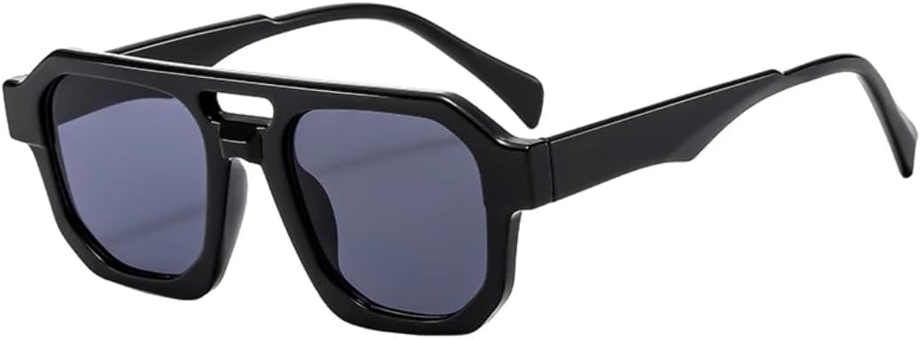 Ретро солнцезащитные очки с двойной перемычкой, многоугольные, квадратные, женские, с прозрачными линзами цвета морской волны, защита от УФ-излучения UV400, мужские, панк, оливковый цвет UATXTAU, Black Gray
Ретро солнцезащитные очки с двойной перемычкой, многоугольные, квадратные, женские, с прозрачными линзами цвета морской волны, защита от УФ-излучения UV400, мужские, панк, оливковый цвет UATXTAU, Black Gray