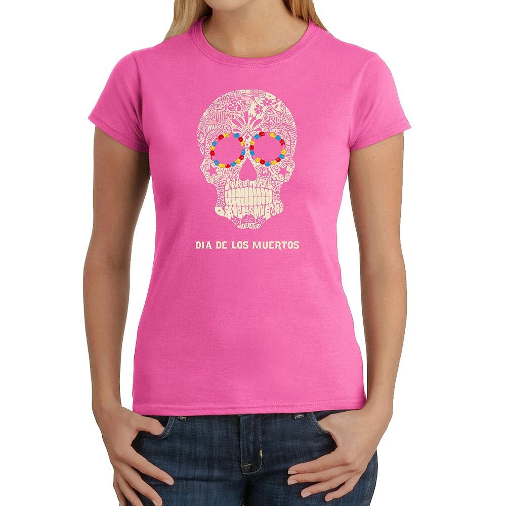 Dia De Los Muertos - женская футболка с рисунком Word Art LA Pop Art, розовый
Dia De Los Muertos - женская футболка с рисунком Word Art LA Pop Art, розовый