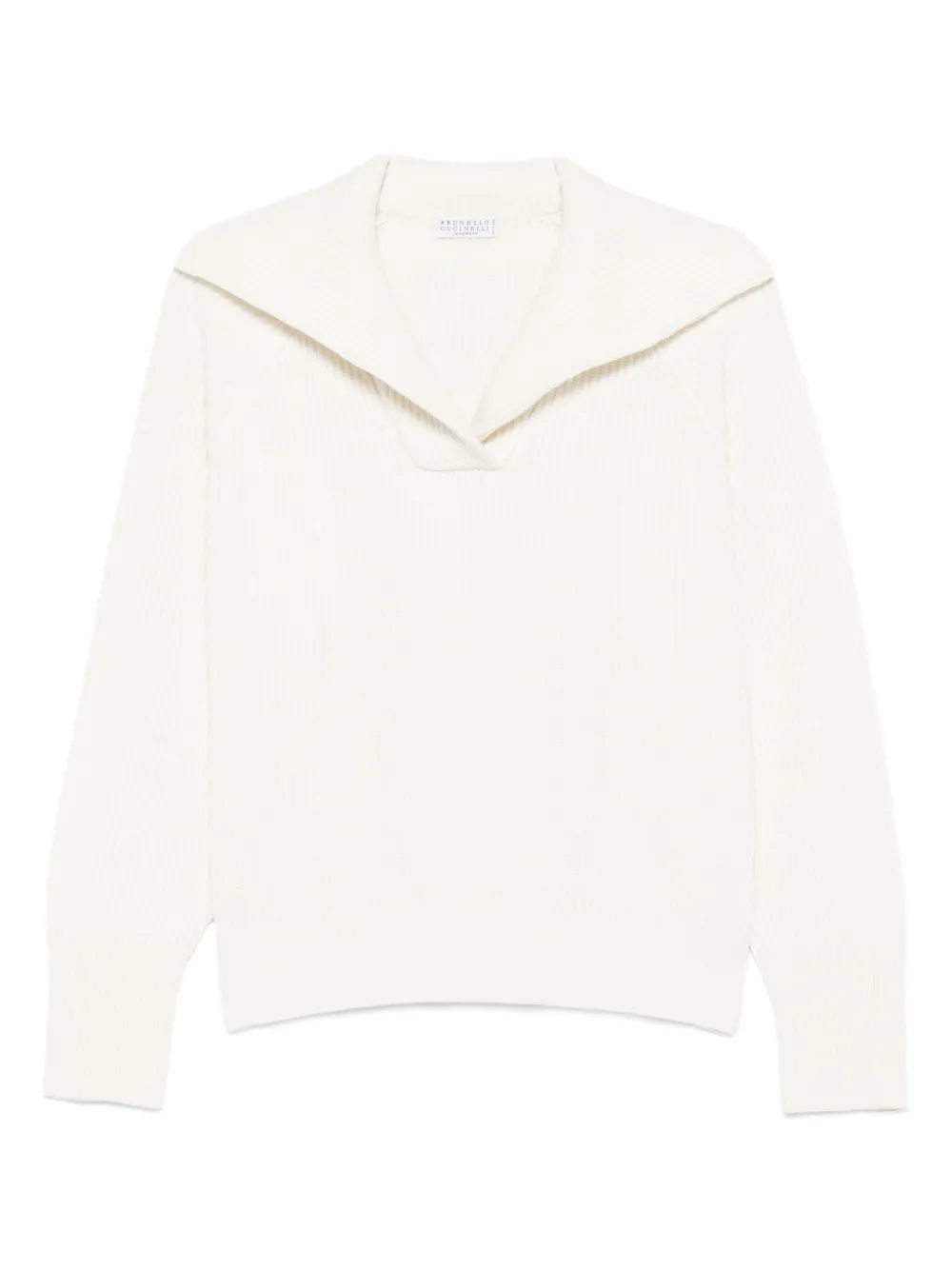 Свитер в рубчик Brunello Cucinelli, белый
Свитер в рубчик Brunello Cucinelli, белый