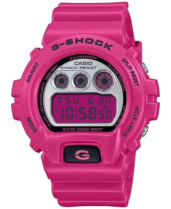 Мужские цифровые часы с розовым полимерным ремешком, 50 мм, DW6900RCS-4 G-Shock, розовый
Мужские цифровые часы с розовым полимерным ремешком, 50 мм, DW6900RCS-4 G-Shock, розовый