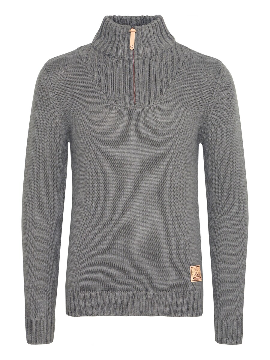 Свитер !Solid Petro, серый 
Свитер !Solid Petro, серый