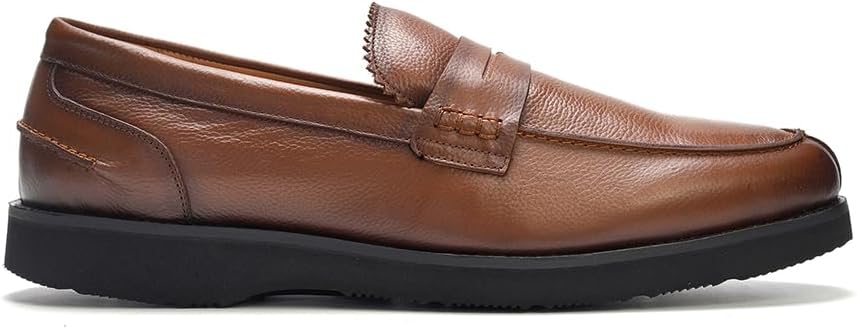 Мужские кожаные пенни-лоферы A. Veer Mason, Классический дизайн слипонов, Мягкая амортизирующая стелька для комфорта, Легкая подошва из ЭВА для гибкости, коричневый
Мужские кожаные пенни-лоферы A. Veer Mason, Классический дизайн слипонов, Мягкая амортизирующая стелька для комфорта, Легкая подошва из ЭВА для гибкости, коричневый