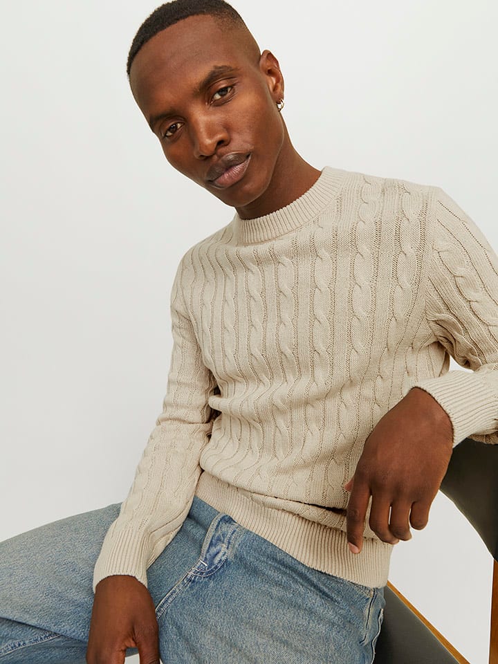 Бежевый свитер Jack & Jones
Бежевый свитер Jack & Jones